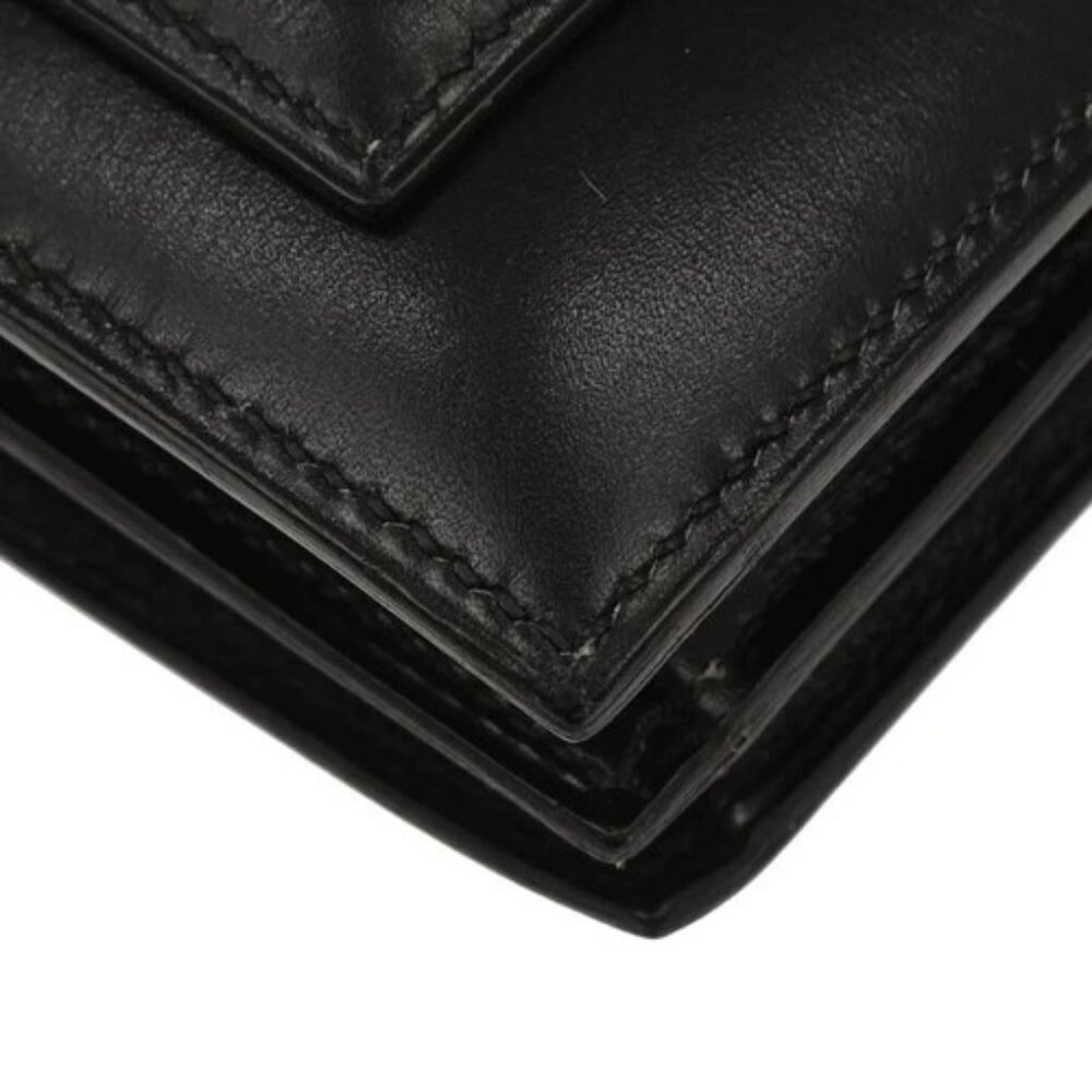 Hermes Black Box Calf Piano Handbag 19X □C - Picture 4 of 10